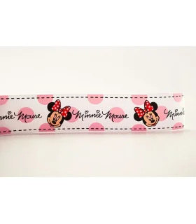 Minnie Mouse Blanca con Lunares Grandes 25mm
