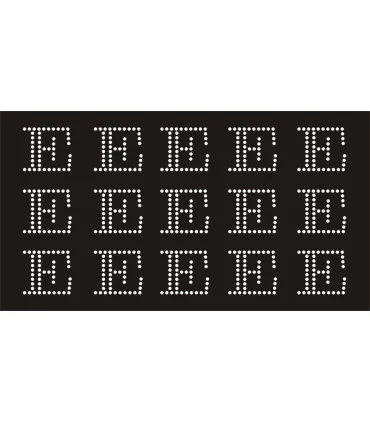 Transfer de Strass LETRAS 32mm - Varias opciones