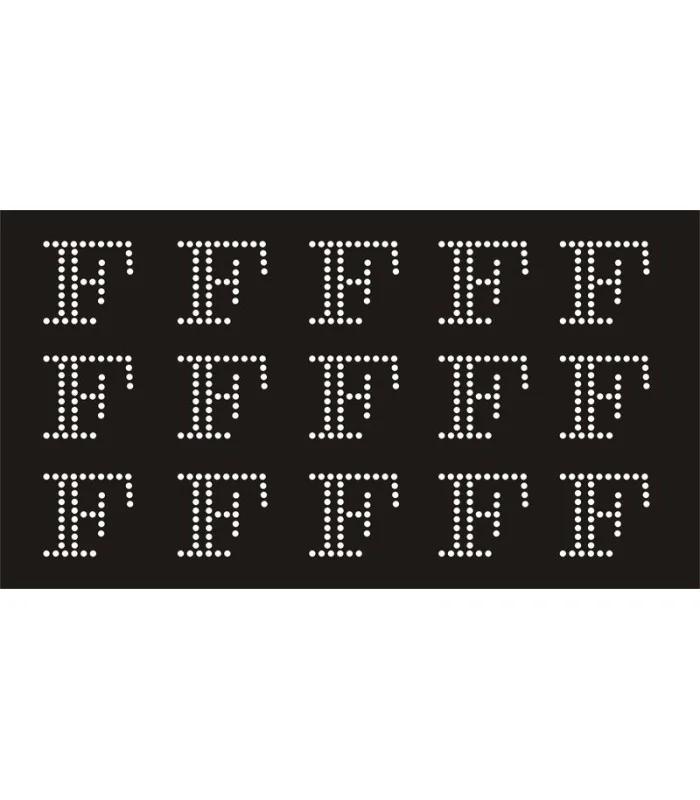 Transfer de Strass LETRAS 32mm - Varias opciones