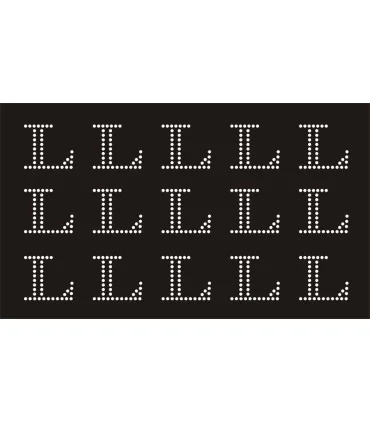 Transfer de Strass LETRAS 32mm - Varias opciones