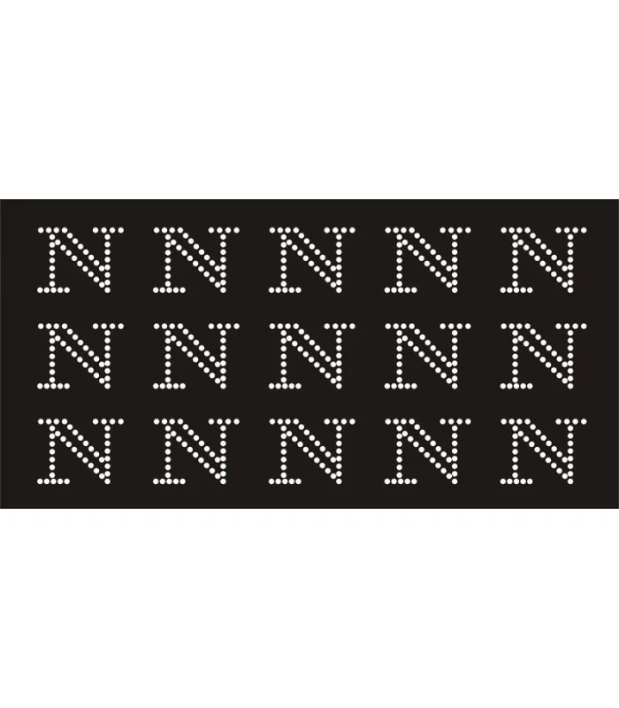 Transfer de Strass LETRAS 32mm - Varias opciones