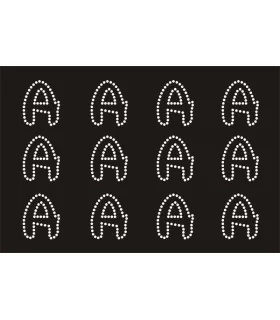 Transfer de Strass LETRAS ENGRAVER 32mm - Varias opciones