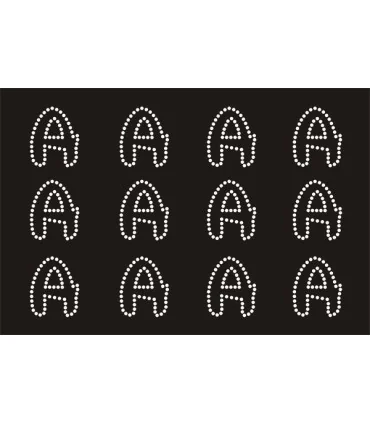 Transfer de Strass LETRAS ENGRAVER 32mm - Varias opciones
