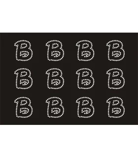Transfer de Strass LETRAS ENGRAVER 32mm - Varias opciones 2