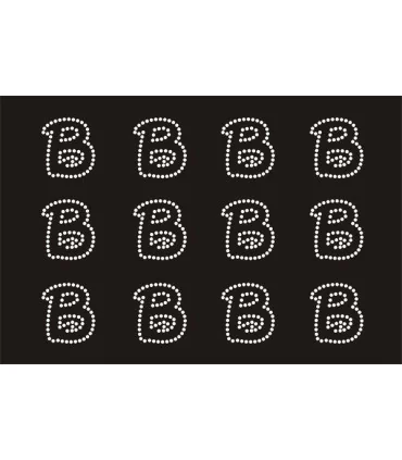 Transfer de Strass LETRAS ENGRAVER 32mm - Varias opciones