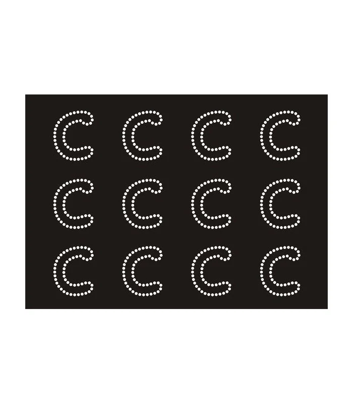 Transfer de Strass LETRAS ENGRAVER 32mm - Varias opciones