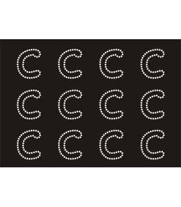 Transfer de Strass LETRAS ENGRAVER 32mm - Varias opciones