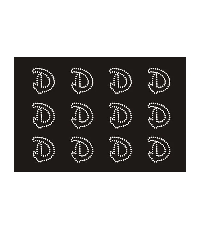 Transfer de Strass LETRAS ENGRAVER 32mm - Varias opciones