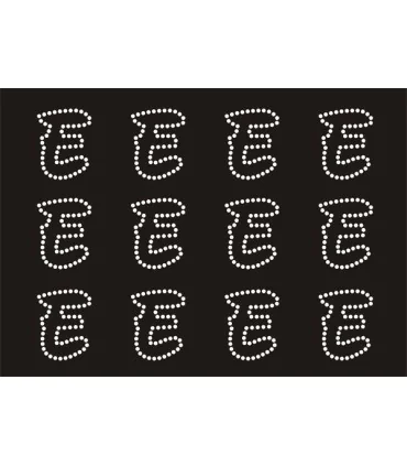 Transfer de Strass LETRAS ENGRAVER 32mm - Varias opciones