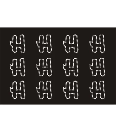 Transfer de Strass LETRAS ENGRAVER 32mm - Varias opciones