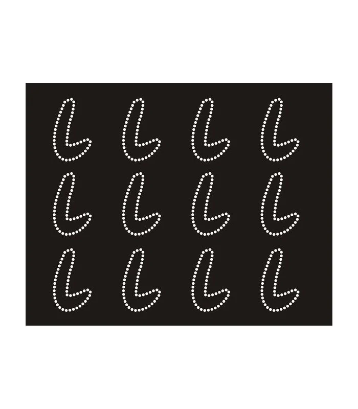 Transfer de Strass LETRAS ENGRAVER 32mm - Varias opciones