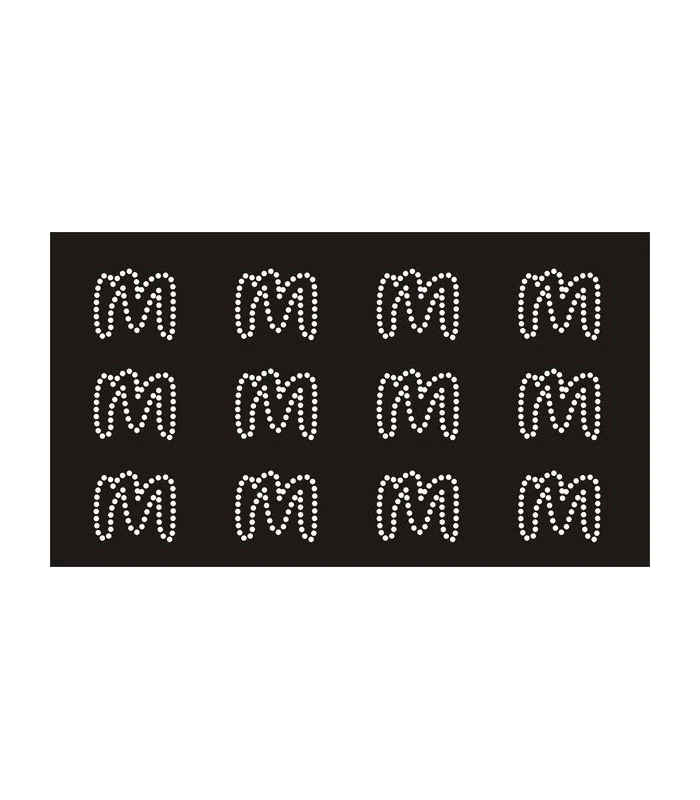 Transfer de Strass LETRAS ENGRAVER 32mm - Varias opciones