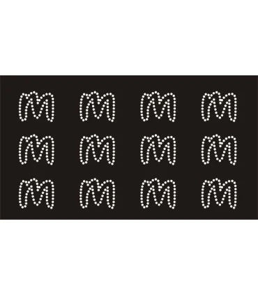 Transfer de Strass LETRAS ENGRAVER 32mm - Varias opciones