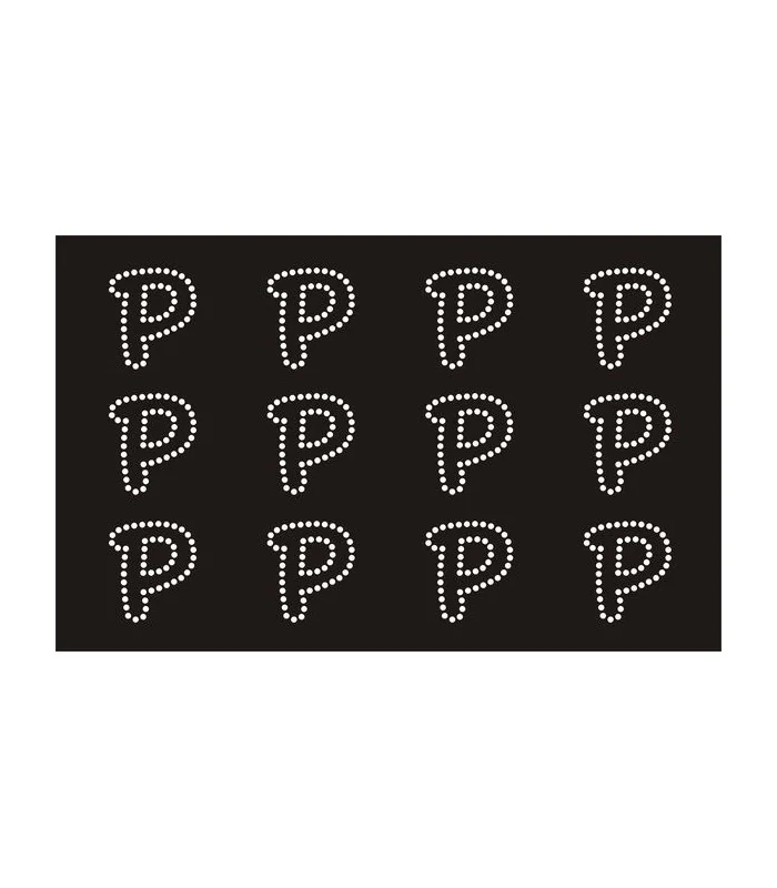 Transfer de Strass LETRAS ENGRAVER 32mm - Varias opciones