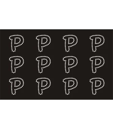 Transfer de Strass LETRAS ENGRAVER 32mm - Varias opciones