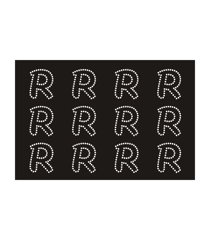 Transfer de Strass LETRAS ENGRAVER 32mm - Varias opciones