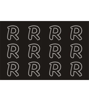 Transfer de Strass LETRAS ENGRAVER 32mm - Varias opciones