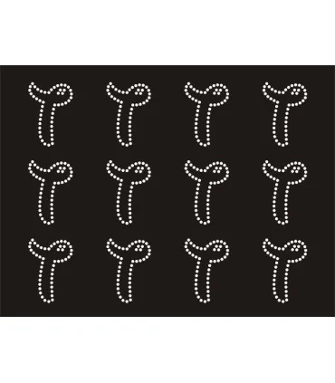 Transfer de Strass LETRAS ENGRAVER 32mm - Varias opciones