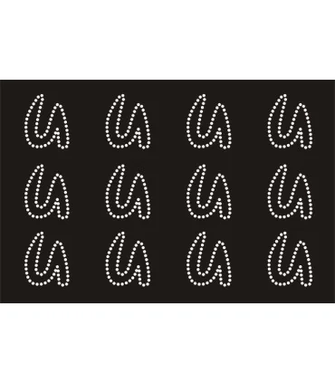 Transfer de Strass LETRAS ENGRAVER 32mm - Varias opciones