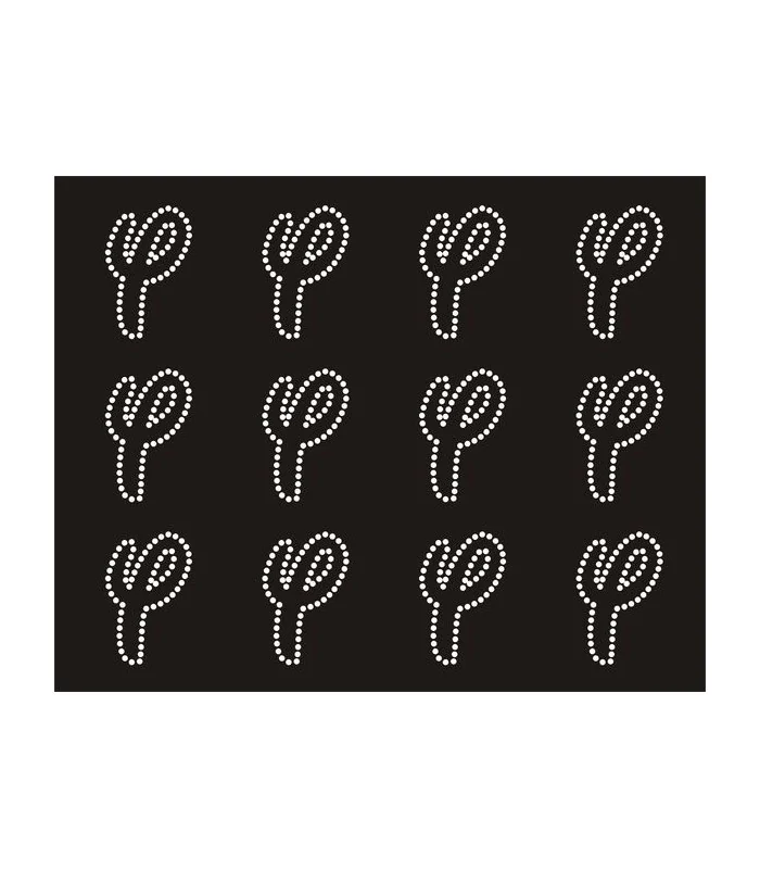 Transfer de Strass LETRAS ENGRAVER 32mm - Varias opciones