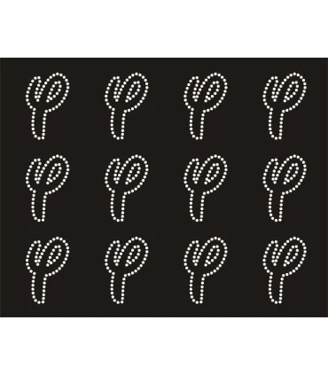 Transfer de Strass LETRAS ENGRAVER 32mm - Varias opciones