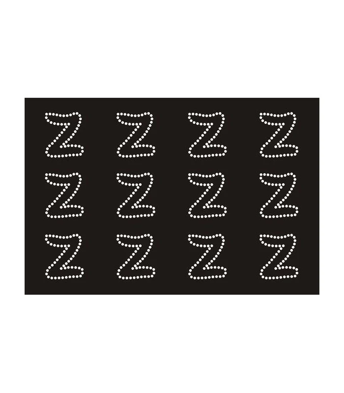 Transfer de Strass LETRAS ENGRAVER 32mm - Varias opciones