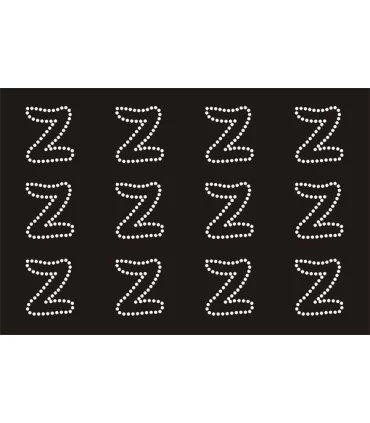 Transfer de Strass LETRAS ENGRAVER 32mm - Varias opciones