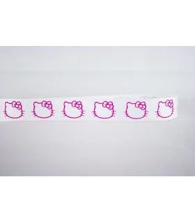 Hello Kitty SILUETA Blanca 22mm