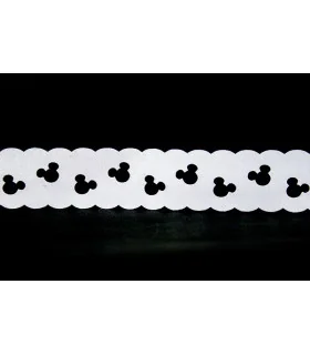 Minnie troquelada SATINADA GLITTER 30mm - BLANCO