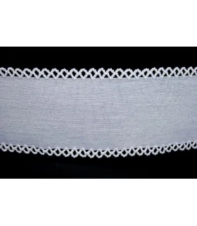 Cinta CON PUNTILLA DOBLE 50mm - Varios colores