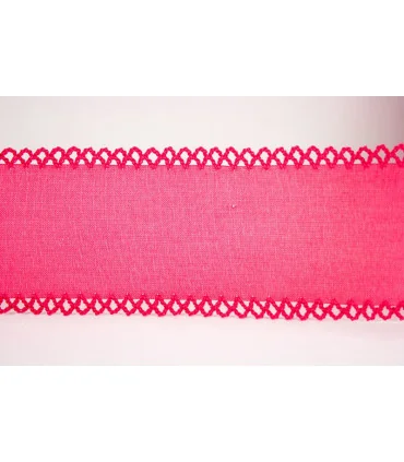 Cinta CON PUNTILLA DOBLE 50mm - Varios colores