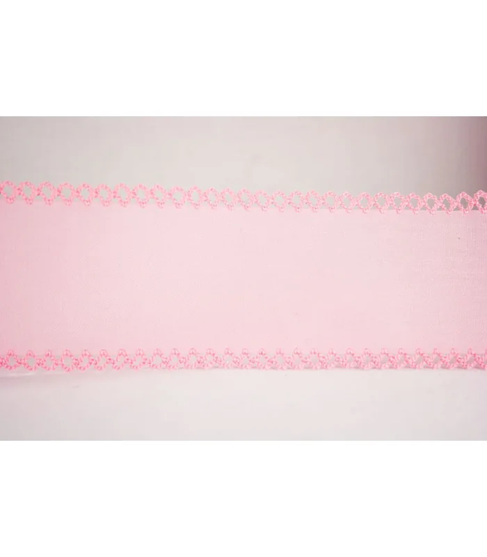 Cinta CON PUNTILLA DOBLE 50mm - Varios colores