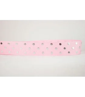 Lunares ROSA/PLATA 25mm