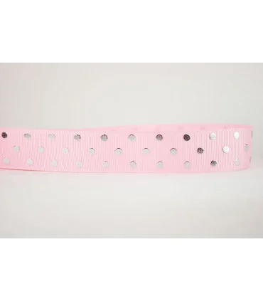 Lunares ROSA/PLATA 25mm