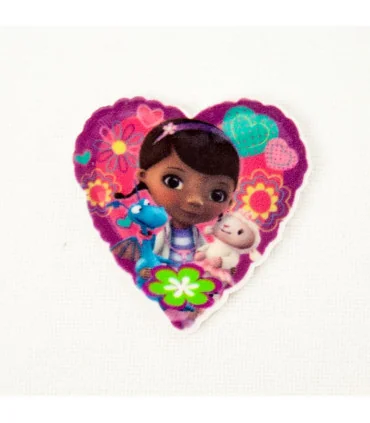 Doctora Juguetes Corazon Flores 32x33mm