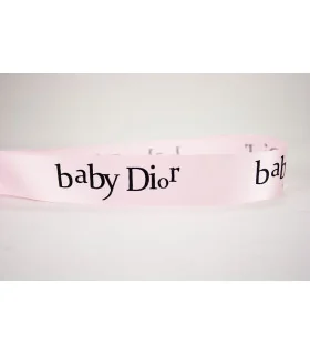 BABY DIOR SATINADA ROSA 25mm 
