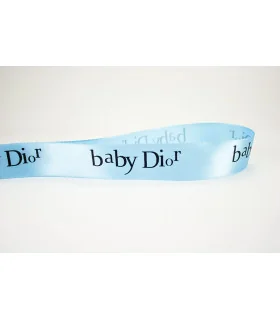 BABY DIOR SATINADA AZUL 25mm 