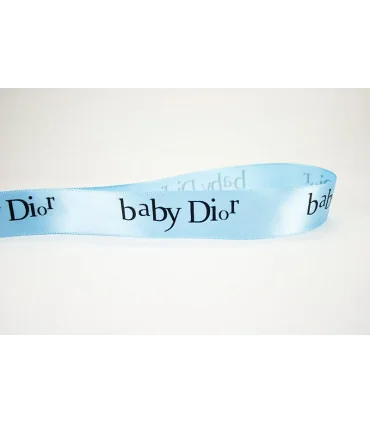 BABY DIOR SATINADA AZUL 25mm 