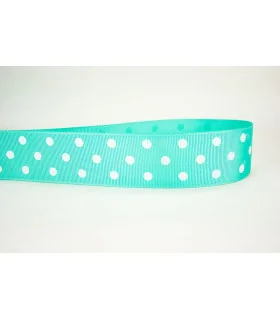 Lunares Verde loro/blanco 38mm