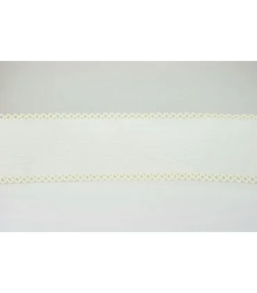 Cinta CON PUNTILLA DOBLE 50mm - Varios colores