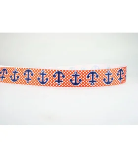 Anclas lunares rojo/marino 25mm