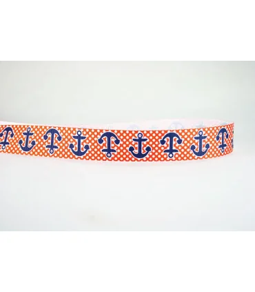 Anclas lunares rojo/marino 25mm