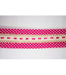 ENCAJE CON ENTREDOS LUNARES 60MM - Varios colores 2