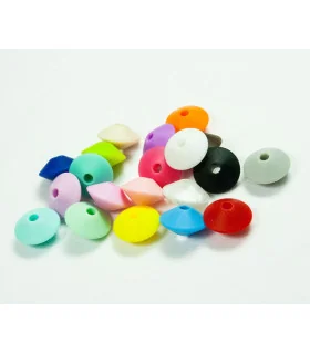 LENTEJAS DE SILICONA 12*6mm - VARIOS COLORES