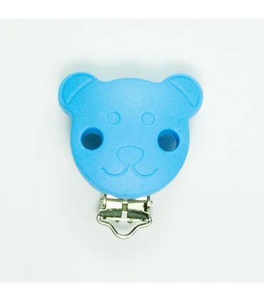 CHUPETERO OSITO SILICONA 38mm - Varios colores