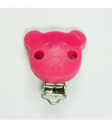 CHUPETERO OSITO SILICONA 38mm - Varios colores