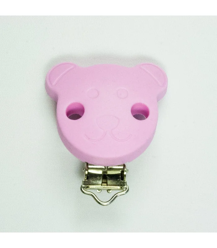 CHUPETERO OSITO SILICONA 38mm - Varios colores