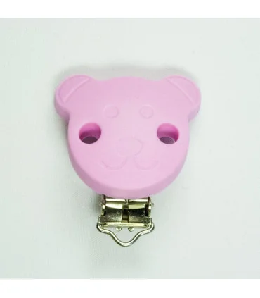 CHUPETERO OSITO SILICONA 38mm - Varios colores