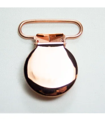 Chupetero REDONDO ORO ROSA BRILLANTE