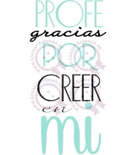 PROFE, GRACIAS POR CREER EN MÍ - AZUL